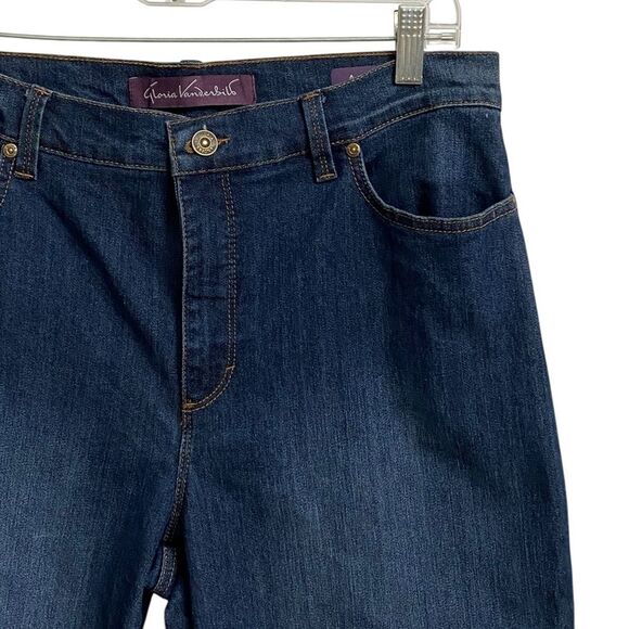 Gloria Vanderbilt Amanda Classic Straight Leg Blue Jeans Women's Size 10 Preppy - Picture 7 of 16